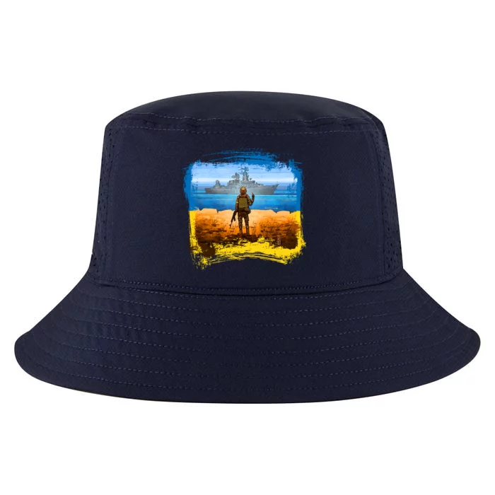 Ukraine Vs Russian Warship Cool Comfort Performance Bucket Hat