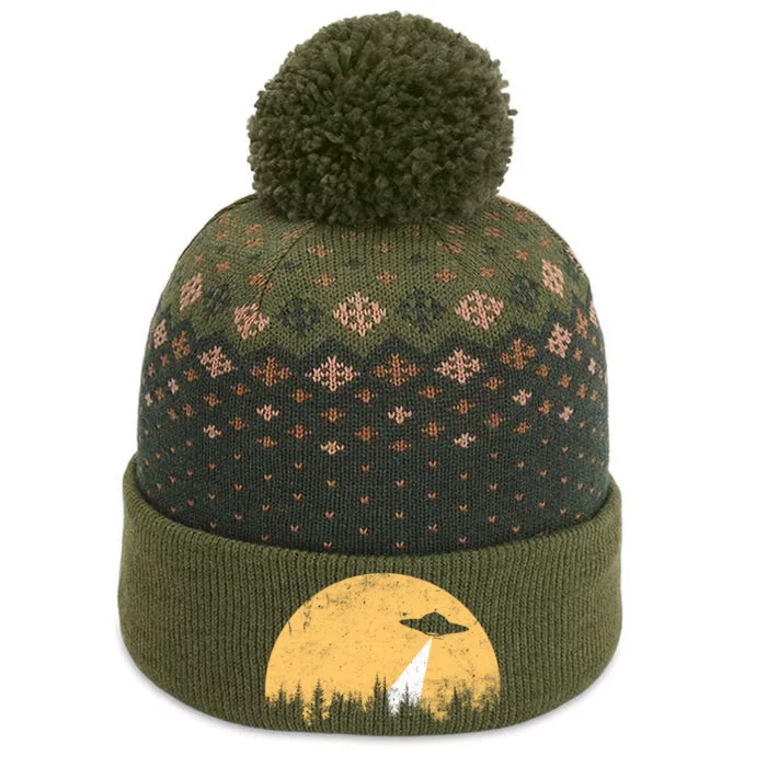 Ufo Vintage Retro The Baniff Cuffed Pom Beanie