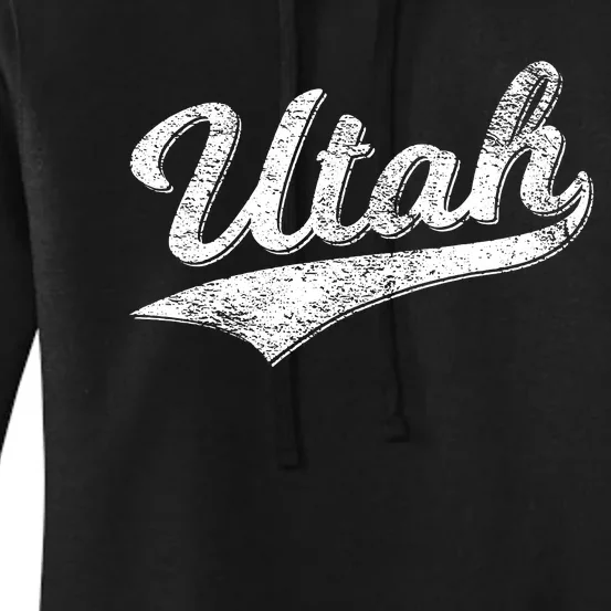 Utah Varsity Script Sports Athletic Jersey Style Women's Pullover Hoodie