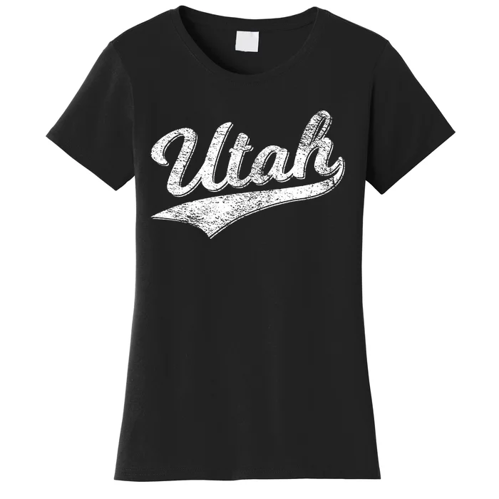 Utah Varsity Script Sports Athletic Jersey Style Women's T-Shirt