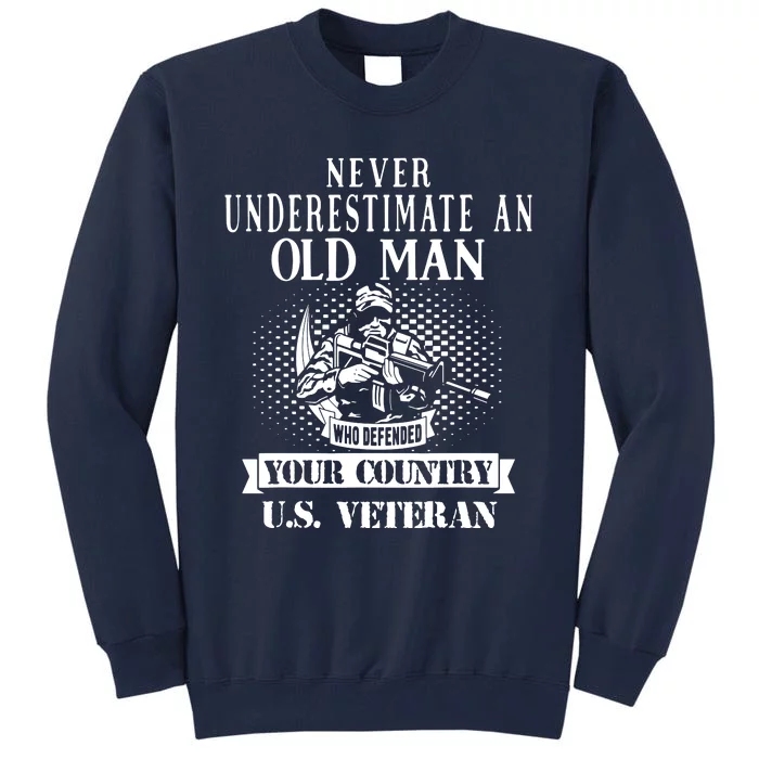 Us Veteran Tall Sweatshirt