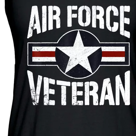 Usaf Veteran Us Air Force Veteran Ladies Essential Flowy Tank