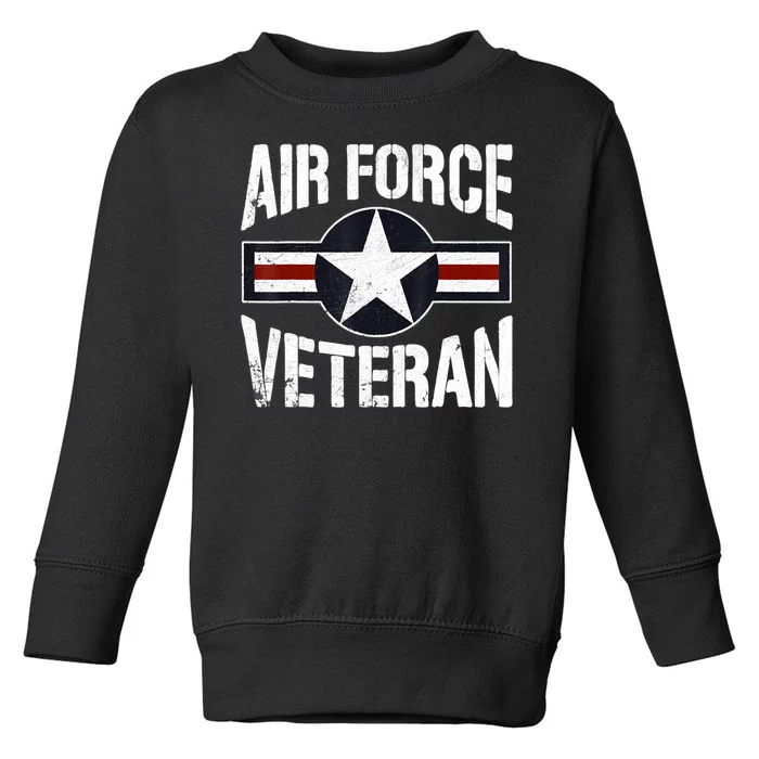 Usaf Veteran Us Air Force Veteran Toddler Sweatshirt