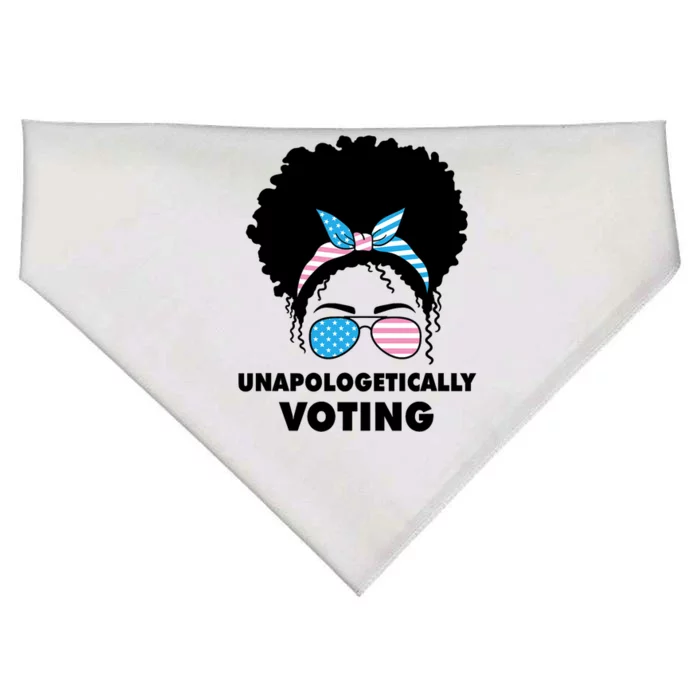 Unapologetically Voting USA-Made Doggie Bandana