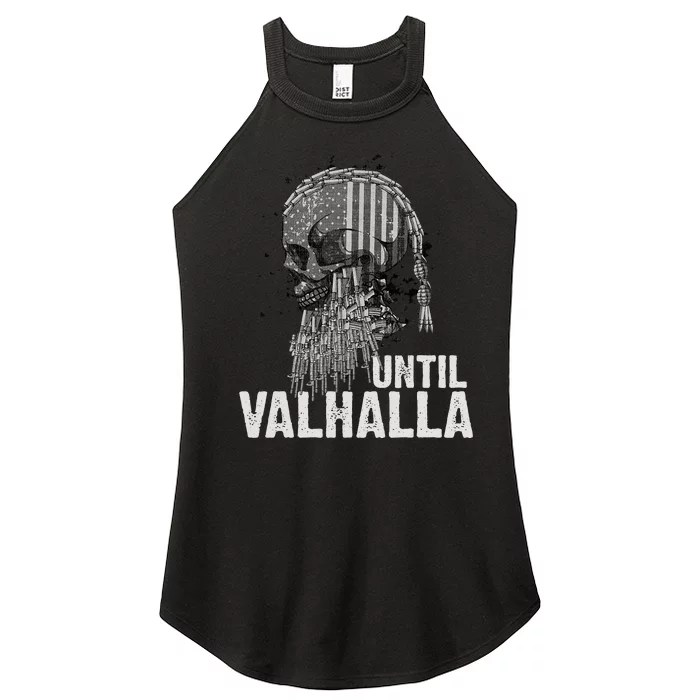 Until Valhalla Viking US Flag Vintage Til Valhalla Women’s Perfect Tri Rocker Tank