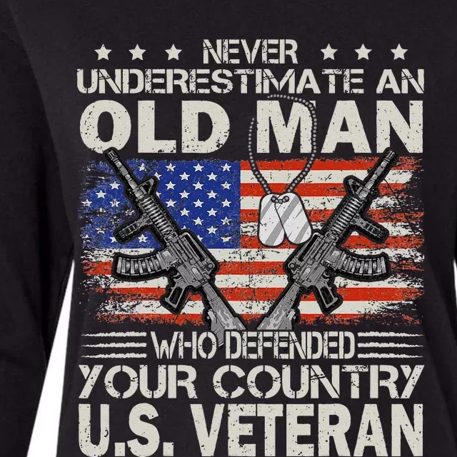 US Veteran Veterans Day Us Patriot Womens Cotton Relaxed Long Sleeve T-Shirt