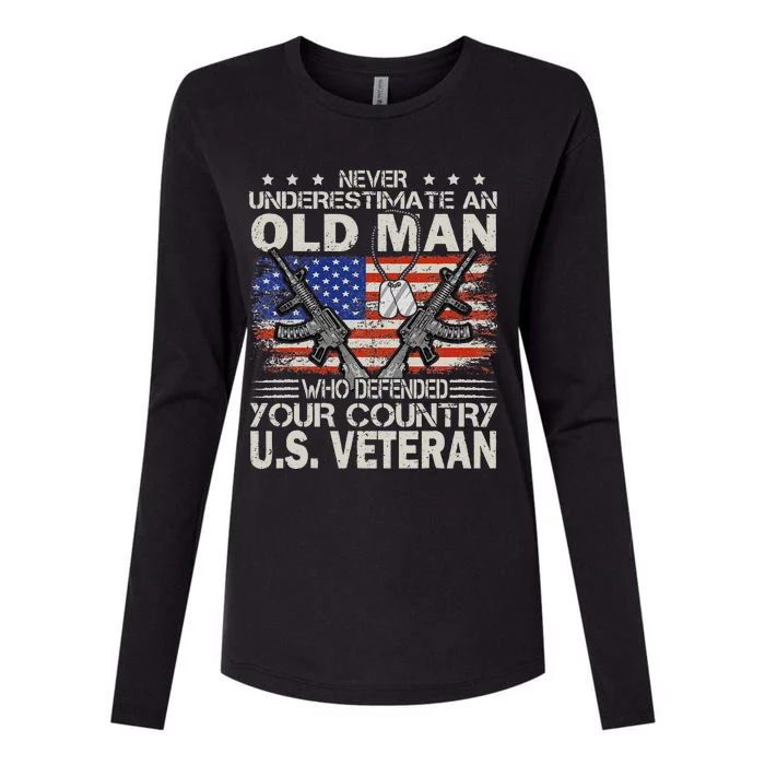 US Veteran Veterans Day Us Patriot Womens Cotton Relaxed Long Sleeve T-Shirt