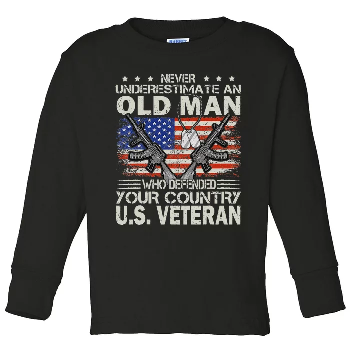 US Veteran Veterans Day Us Patriot Toddler Long Sleeve Shirt