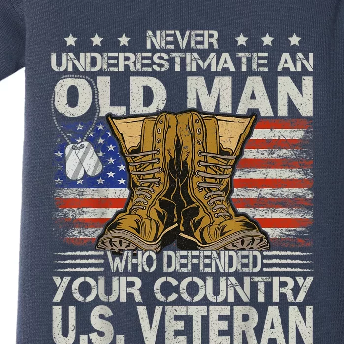 US Veteran veterans day Us Patriot Baby Bodysuit