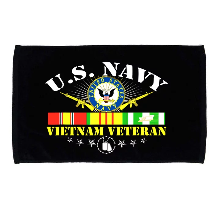 US Vietnam Veteran USA Flag Vietnam Vet Microfiber Hand Towel