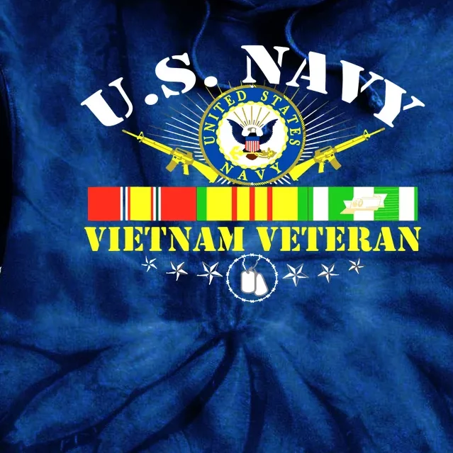 US Vietnam Veteran USA Flag Vietnam Vet Tie Dye Hoodie