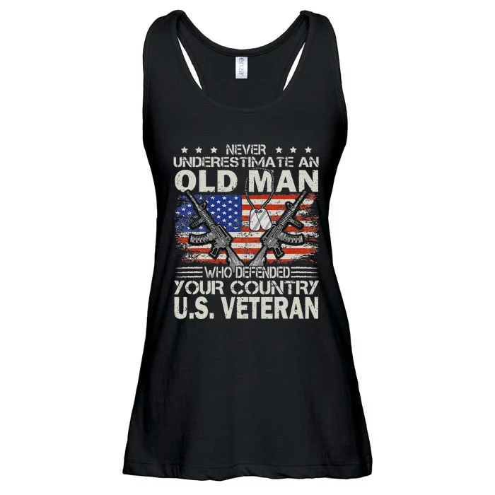 US Veteran Veterans Day Us Patriot Ladies Essential Flowy Tank