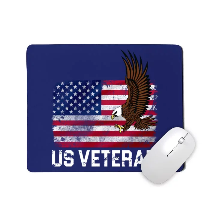 US Veteran Vintage American Bald Eagle Mousepad