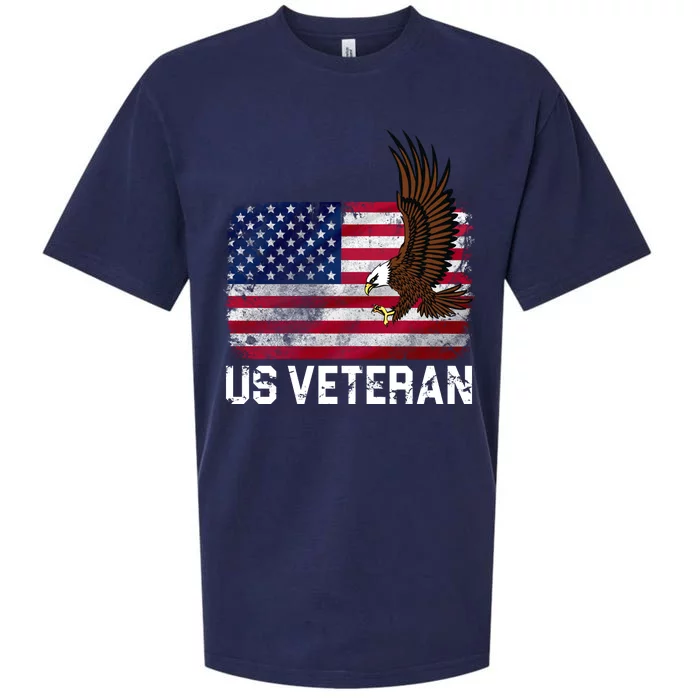 US Veteran Vintage American Bald Eagle Sueded Cloud Jersey T-Shirt