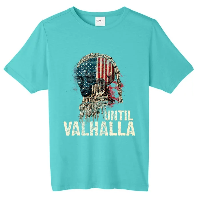 Until Valhalla Viking Us Flag Vintage Til Valhalla ChromaSoft Performance T-Shirt