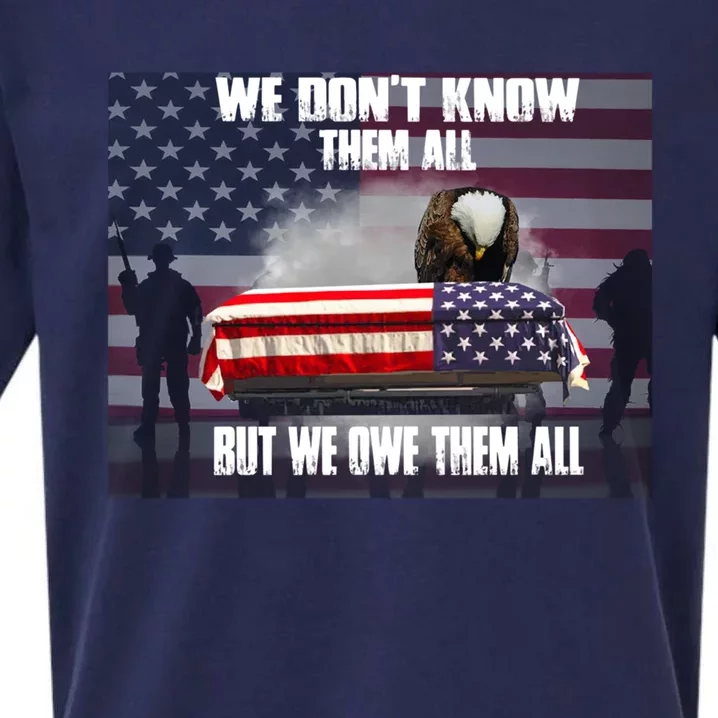 Us Veteran We Dont Know Them All But We Owe Them All Gift Sueded Cloud Jersey T-Shirt