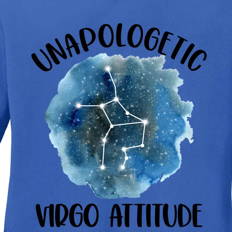 Unapologetic Virgo Zodiac Constellation Stuff Attitude Gift Ladies Long Sleeve Shirt