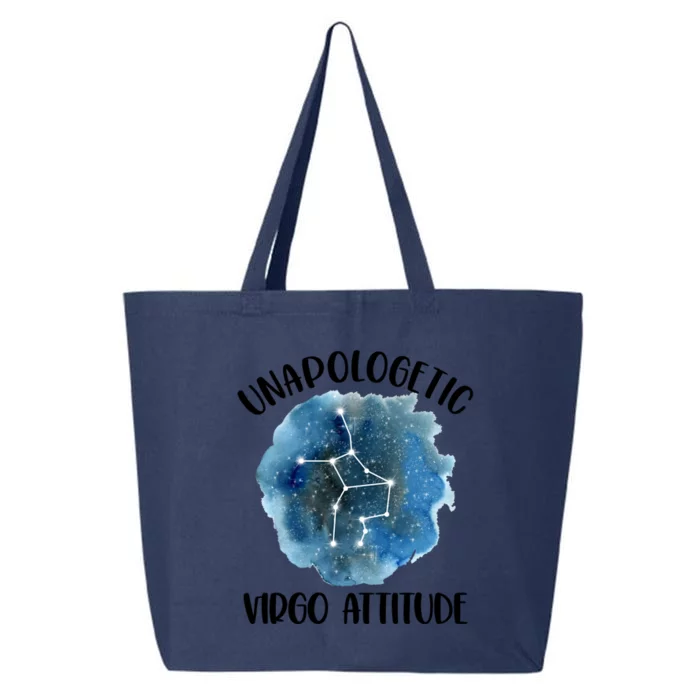 Unapologetic Virgo Zodiac Constellation Stuff Attitude Gift 25L Jumbo Tote