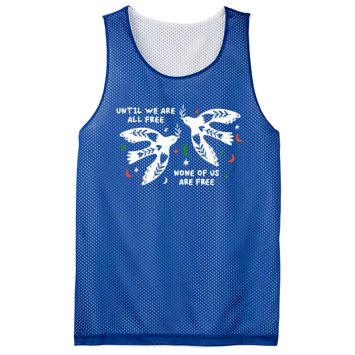 Until We Are All Free None Of Us Are Free Free Palestine Mesh Reversible Basketball Jersey Tank