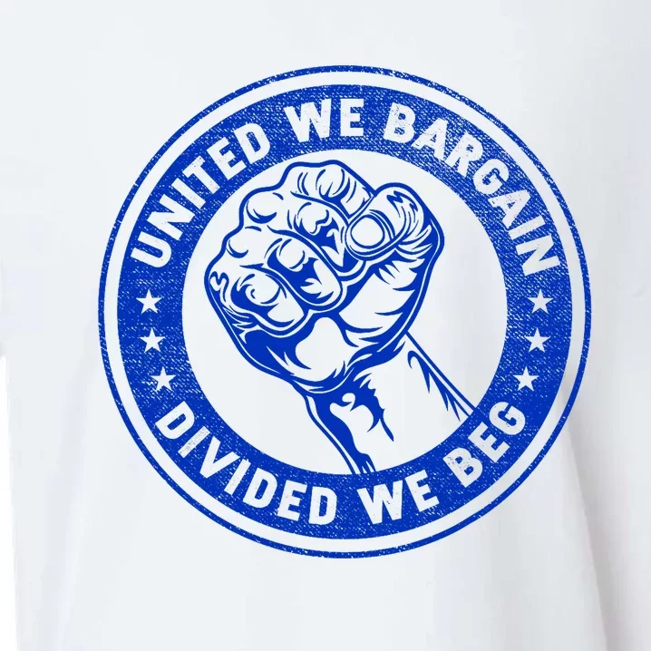 United We Bargain Divided We Beg Worker Fist Labor Protest Sueded Cloud Jersey T-Shirt