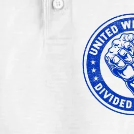 United We Bargain Divided We Beg Worker Fist Labor Protest Dry Zone Grid Performance Polo