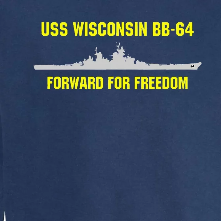 Uss Wisconsin Bb64 Garment-Dyed Sweatshirt