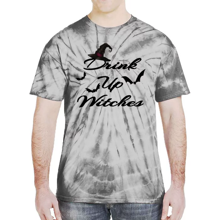 Up Witches Brew Wine Halloween Cute Ing Cool Gift Tie-Dye T-Shirt