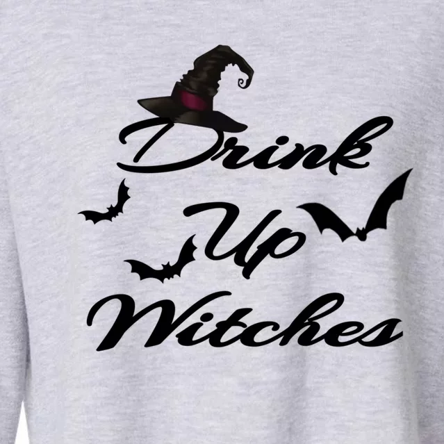 Up Witches Brew Wine Halloween Cute Ing Cool Gift Cropped Pullover Crew