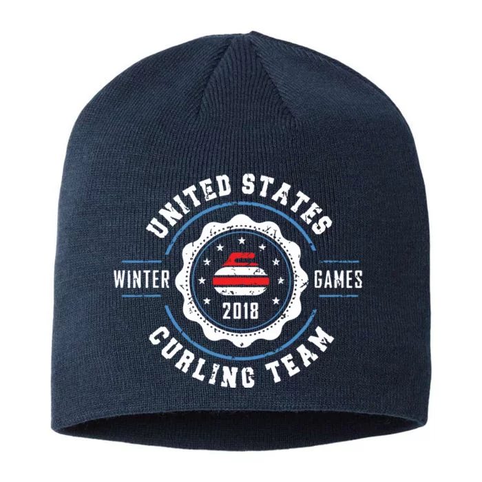 USA Winter Curling 8 1/2in Sustainable Knit Beanie