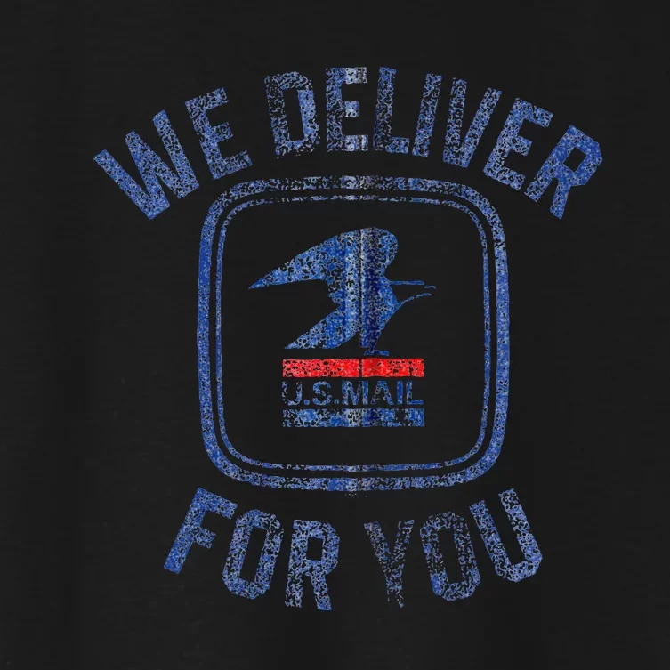 Usps We Deliver For You Women's Crop Top Tee