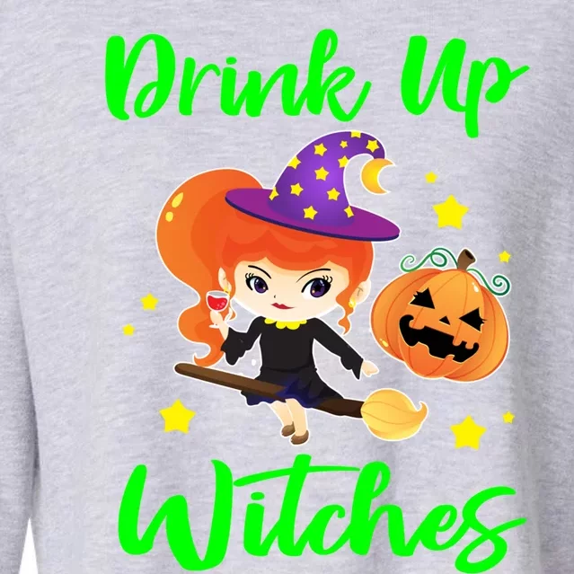 Up Witches Funny Halloween Funny Gift Gift Cropped Pullover Crew