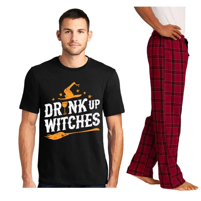 Up Witches Funny Halloween Witch Ing Wine Gift Pajama Set