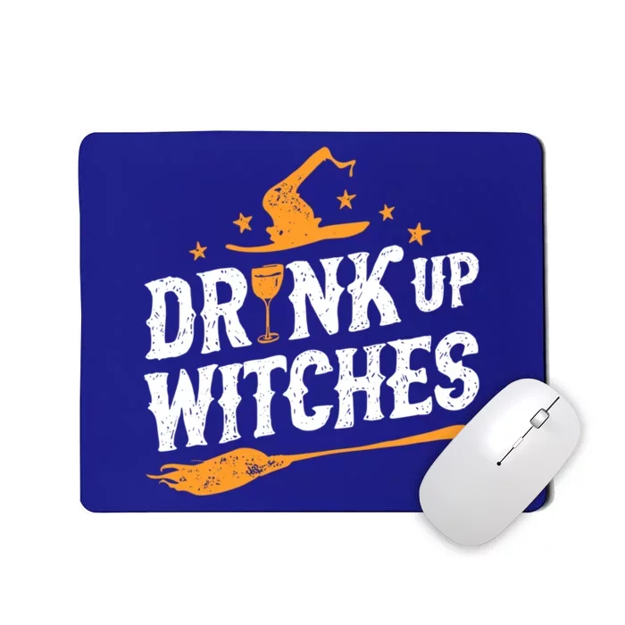 Up Witches Funny Halloween Witch Ing Wine Gift Mousepad