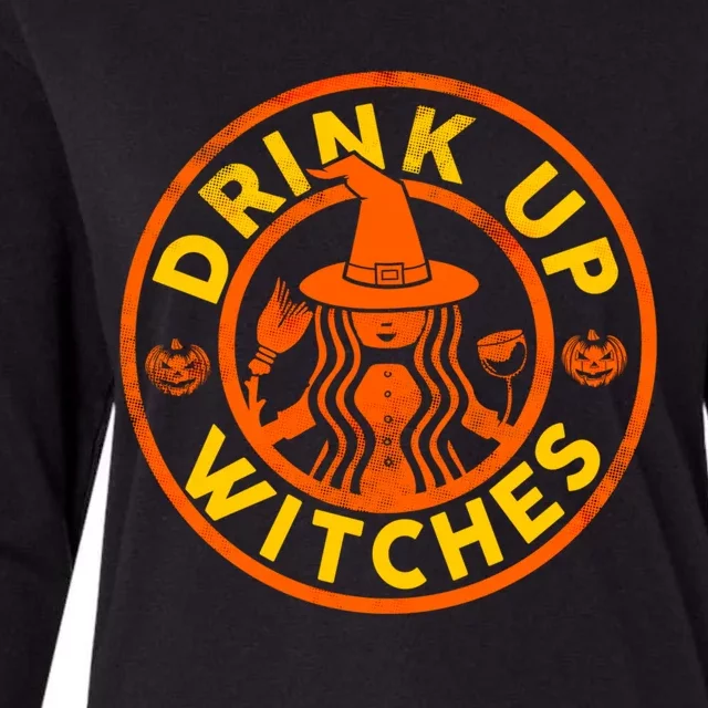 Up Witches Funny Halloween Ing Alcohol Gift Womens Cotton Relaxed Long Sleeve T-Shirt