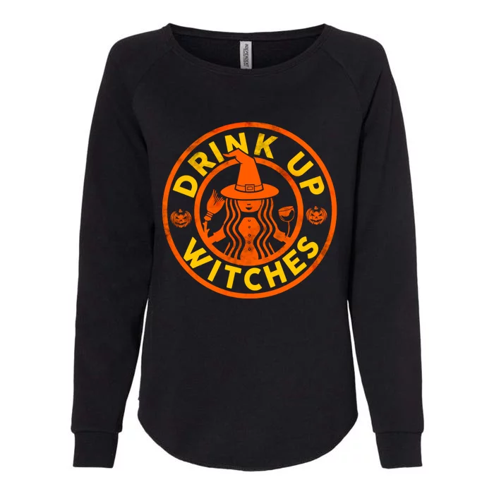 Up Witches Funny Halloween Ing Alcohol Gift Womens California Wash Sweatshirt