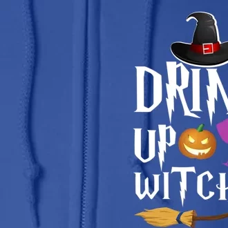 Up Witches Funny Trick Or Treat Halloween Costume Gift Full Zip Hoodie