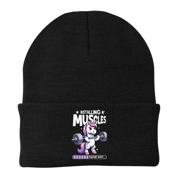 Unicorn Weightlifting Fitness Gym Workout Weight Training Knit Cap Winter Beanie