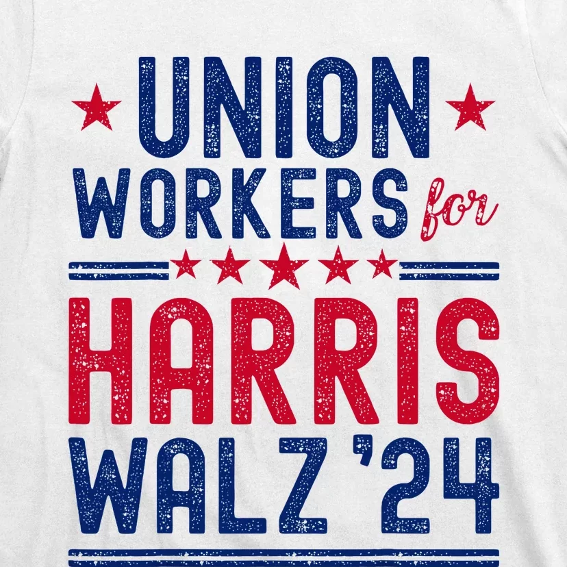 Union Workers For Harris Walz 2024 Presidential Election T-Shirt