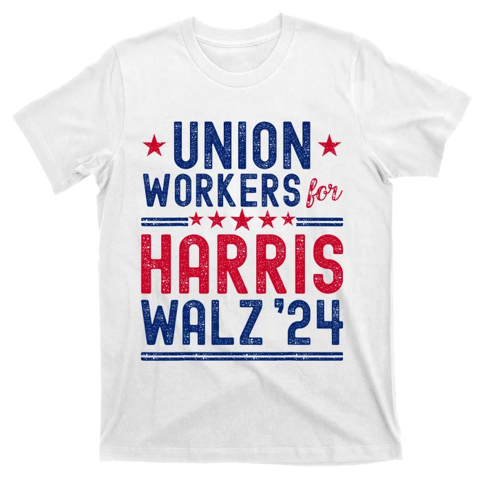 Union Workers For Harris Walz 2024 Presidential Election T-Shirt