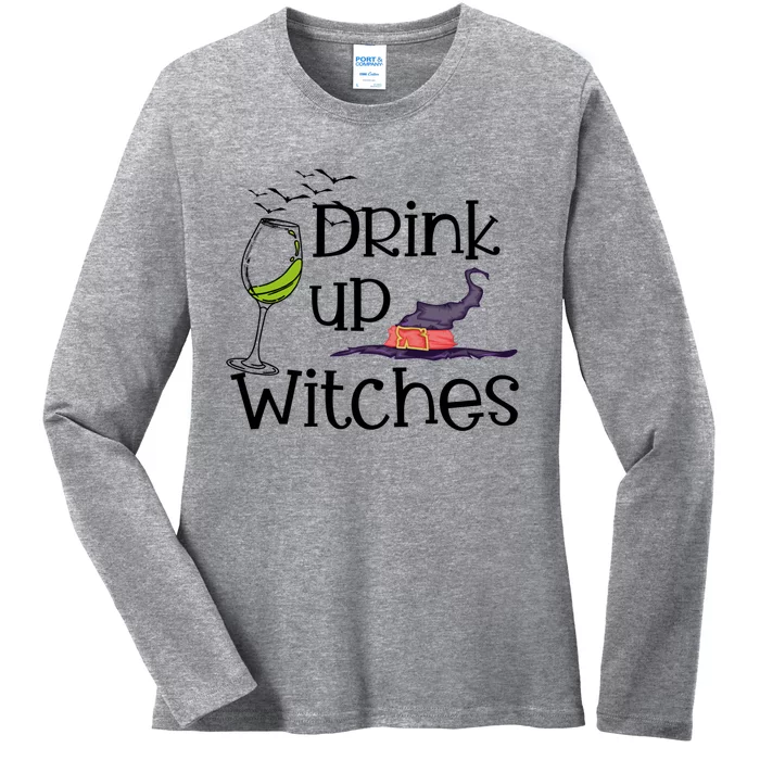 Up Witches Funny Halloween Costume Party Cool Gift Ladies Long Sleeve Shirt