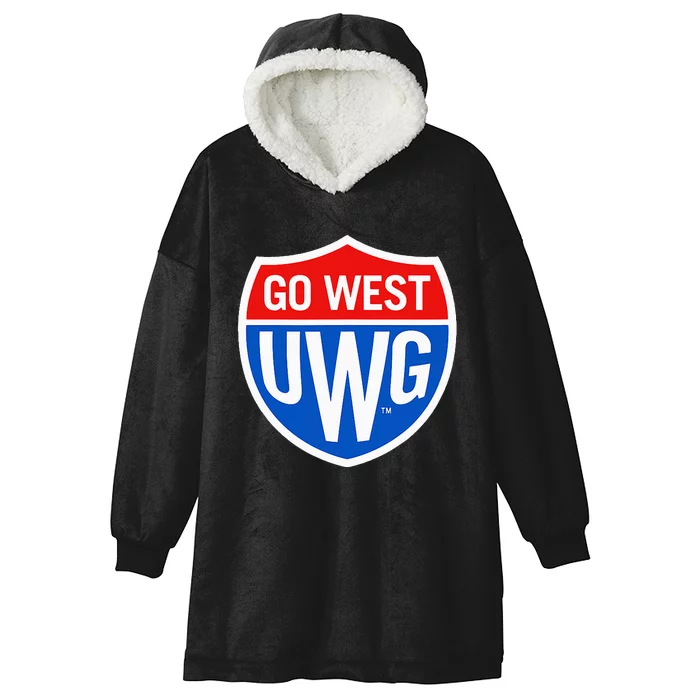 University West Georgia Uwg Wolves Go West Shield Hooded Wearable Blanket