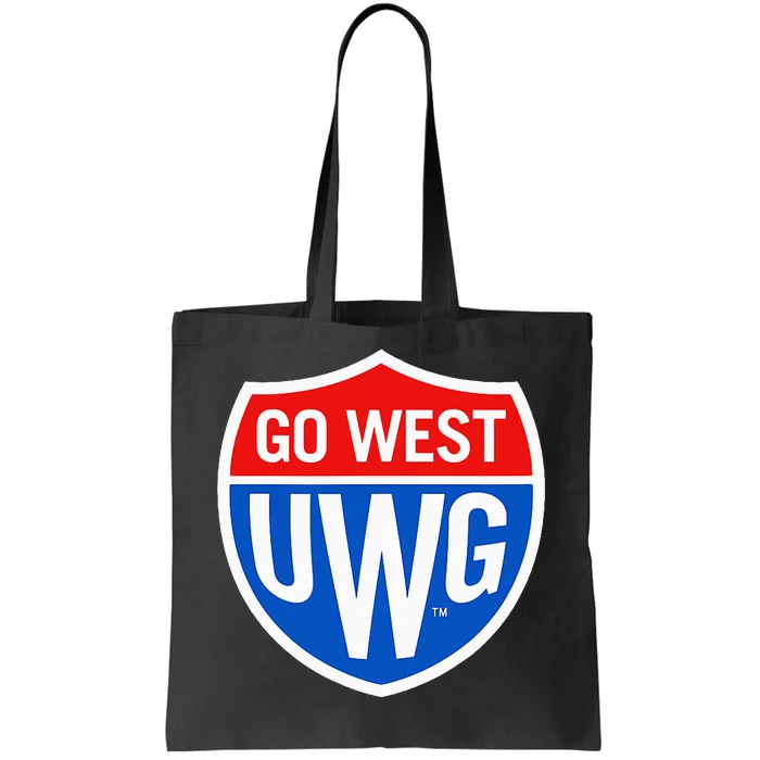 University West Georgia Uwg Wolves Go West Shield Tote Bag