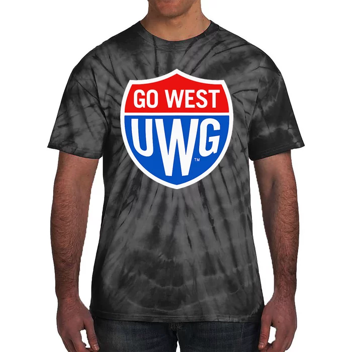 University West Georgia Uwg Wolves Go West Shield Tie-Dye T-Shirt