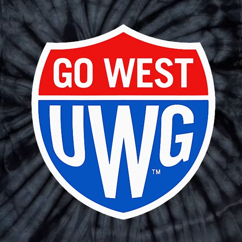 University West Georgia Uwg Wolves Go West Shield Tie-Dye T-Shirt