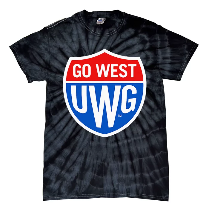 University West Georgia Uwg Wolves Go West Shield Tie-Dye T-Shirt