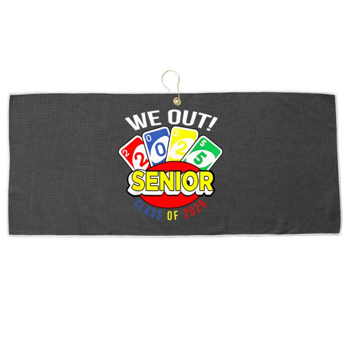 U.N.O We Out Senior Class Of 2025 Large Microfiber Waffle Golf Towel