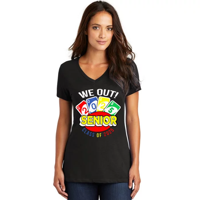 U.N.O We Out Senior Class Of 2025 Women's V-Neck T-Shirt