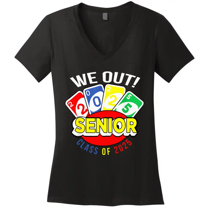 U.N.O We Out Senior Class Of 2025 Women's V-Neck T-Shirt