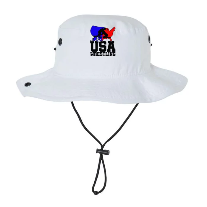 Usa Wrestling Patriotic American Flag Sports Wrestling Legacy Cool Fit Booney Bucket Hat