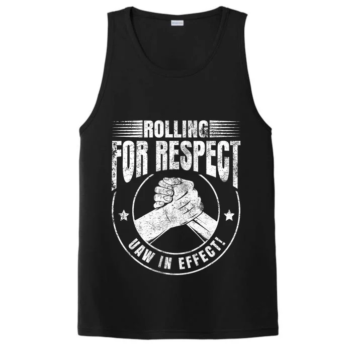 UAW Worker Rolling For Respect UAW In Effect Union Laborer Performance Tank